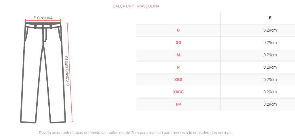 Calça UNP